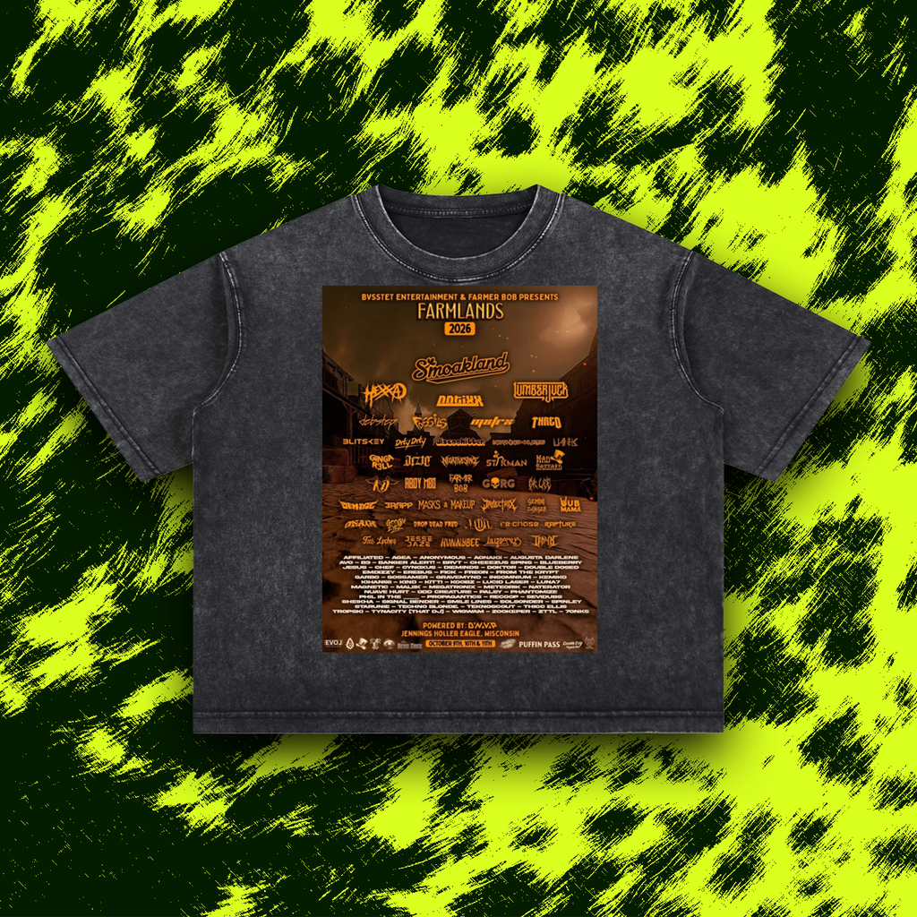 Farm Fresh Flyer Mineral Wash Boxy Cotton T-Shirt