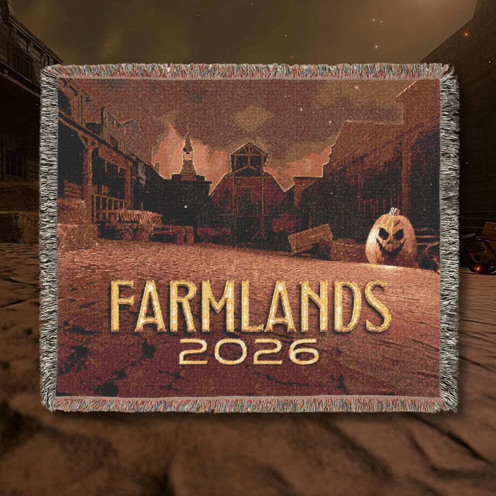 Woven Blanket — 'Farmlands 2026' Throw Blanket