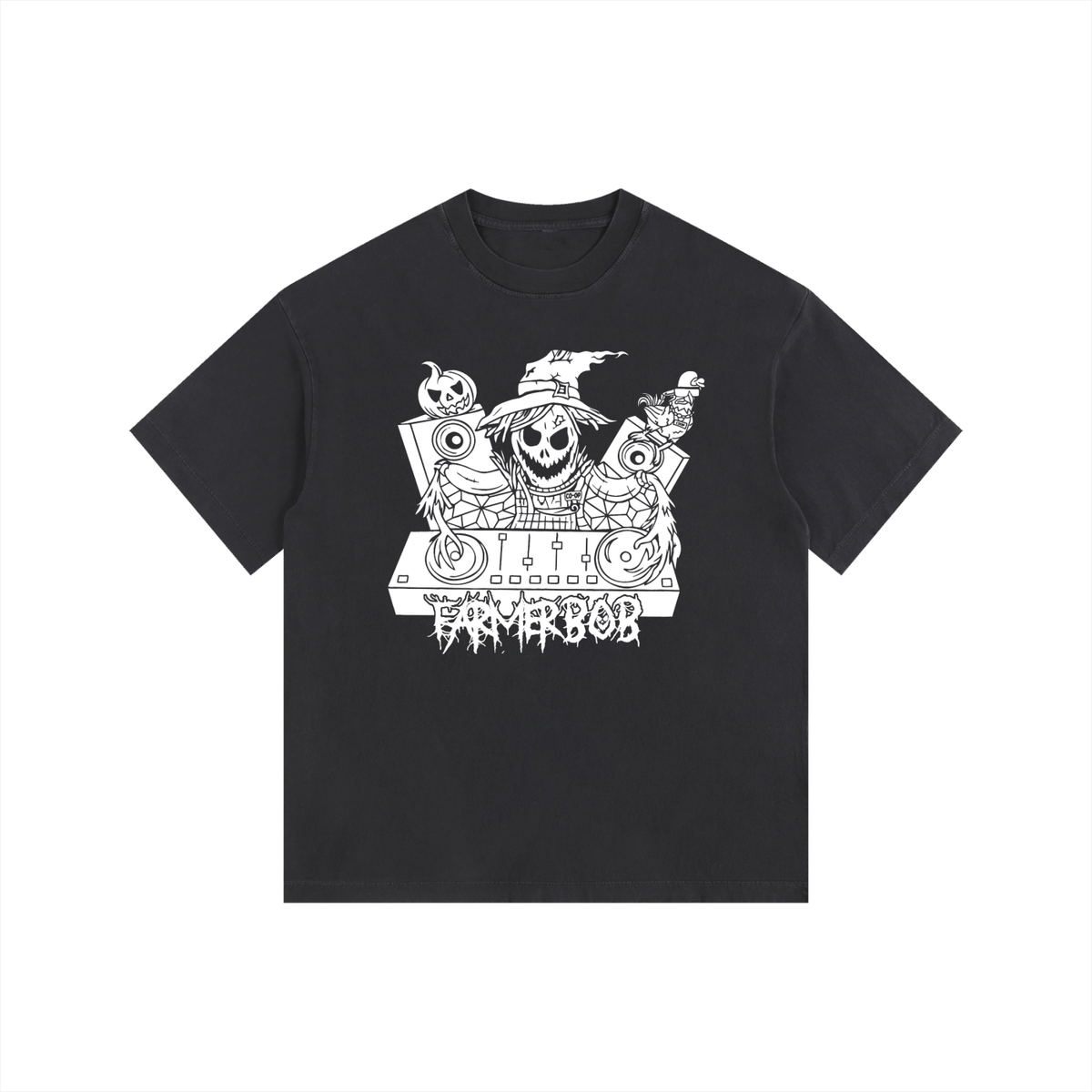 Farmer BoB Vintage Washed Oversized Cotton T-Shirt