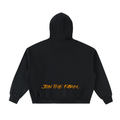 Fleeced Full-Zip Boxy Hoodie