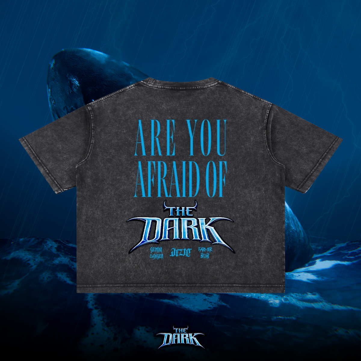 The Dark Mineral Wash Boxy Cotton T-Shirt