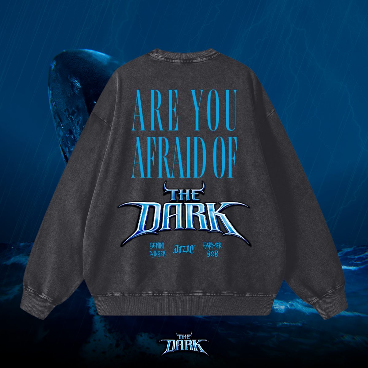 The Dark Snow Washed Oversized Sweatshirt