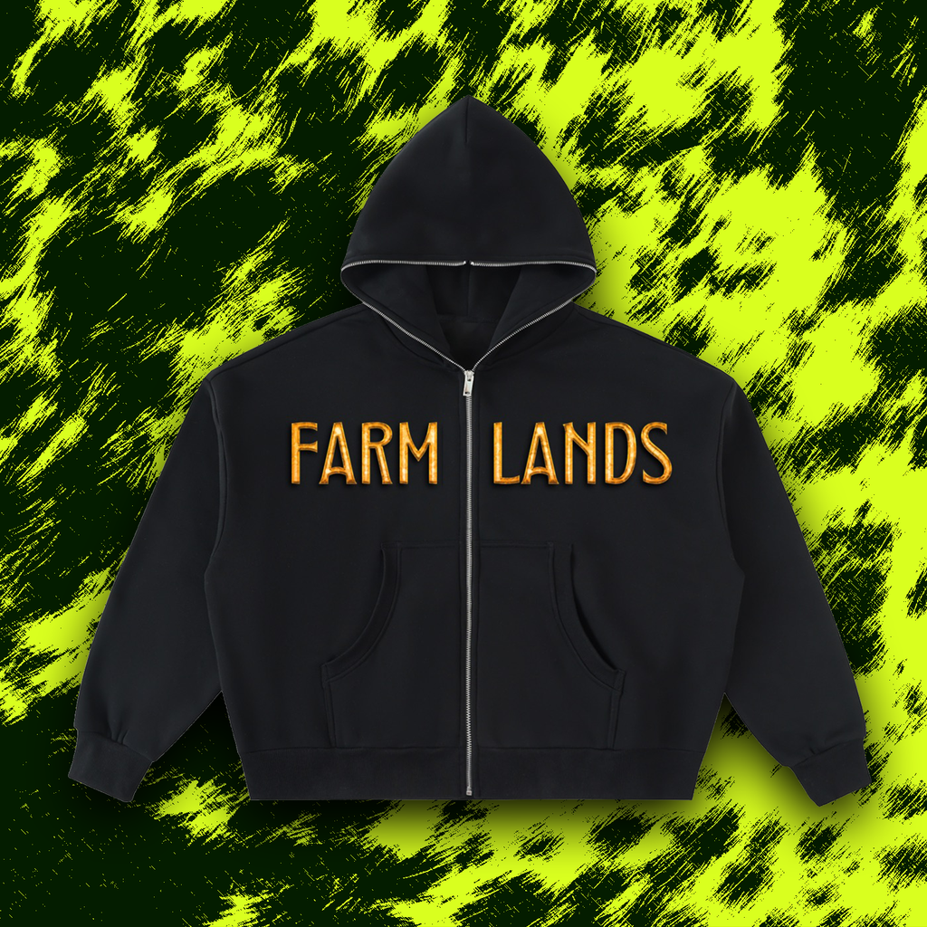 Fleeced Full-Zip Boxy Hoodie