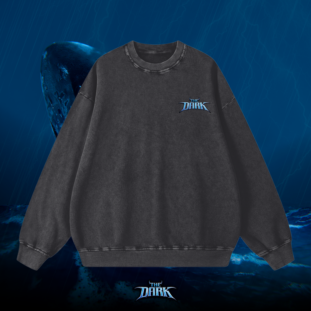 The Dark Snow Washed Oversized Sweatshirt