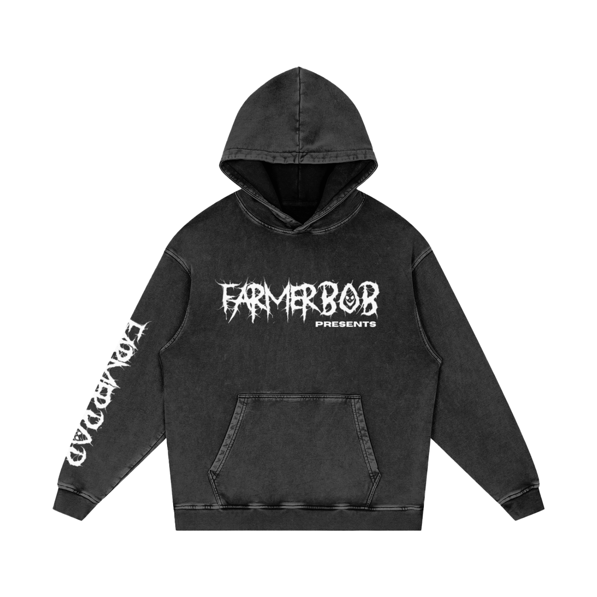 Farmer BoB Presents Snow Washed Loose Cotton Hoodie
