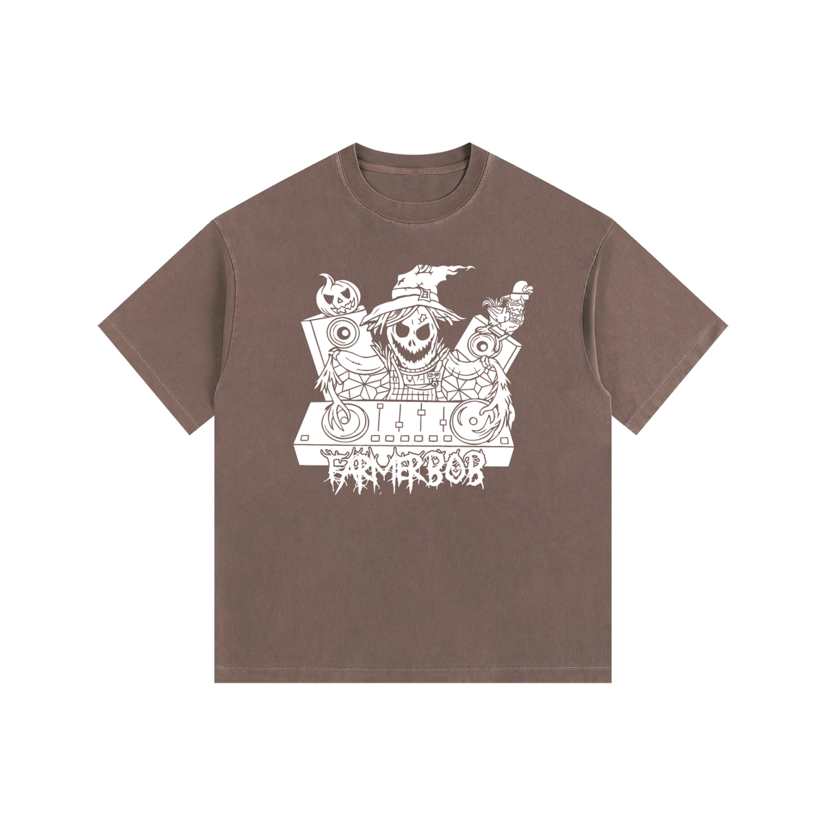Farmer BoB Vintage Washed Oversized Cotton T-Shirt